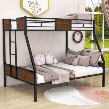 Dhp twin over full metal bunk store bed frame